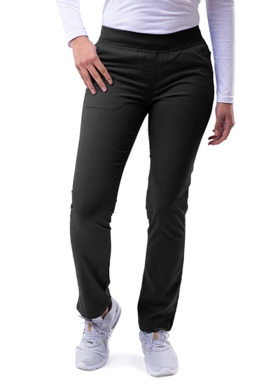 Image of Adar black slim fit pants 