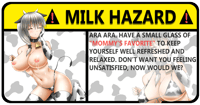 Image 2 of Milk Hazard Warning Sticker