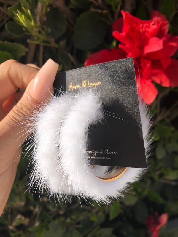 Image of 2000s Bae Fur Hoops