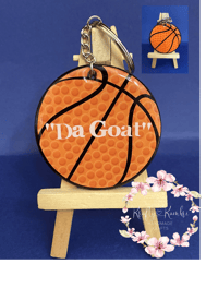 Image 1 of Basketball keychain
