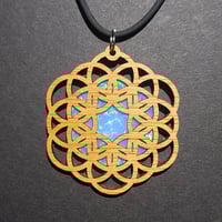 Image 1 of LaserOpal Flower of Life Pendant (sn: 332101)