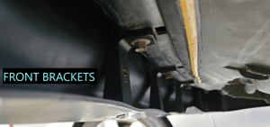 Image of Front Lip Spoiler Brackets for 90-91 Honda CRX ED9 CS Style Front Lip