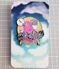 Image 2 of When Will It End Pigeon Enamel Pin