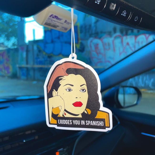 ‘Judges You In Spanish’ Air Freshener The Pin Mix