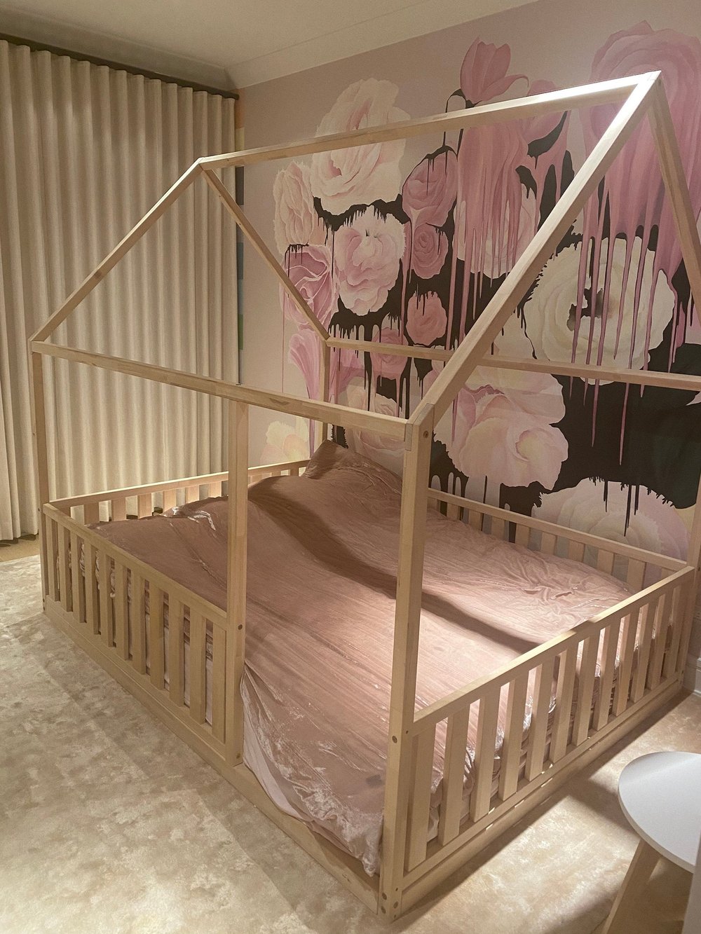 QUEEN Size montessori bed 60x80" with bed rails' Teo Beds FREE SHIPPING
