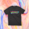 Black “Lens To The Future” Logo T - Shirt 