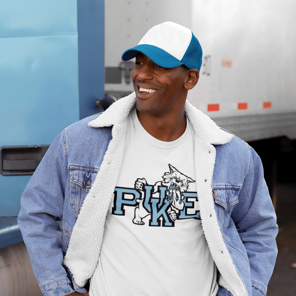 Light Blue pUKe Short Sleeve Tshirt City State Art + Apparel