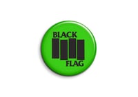 Black Flag - Green Bars 38mm badge