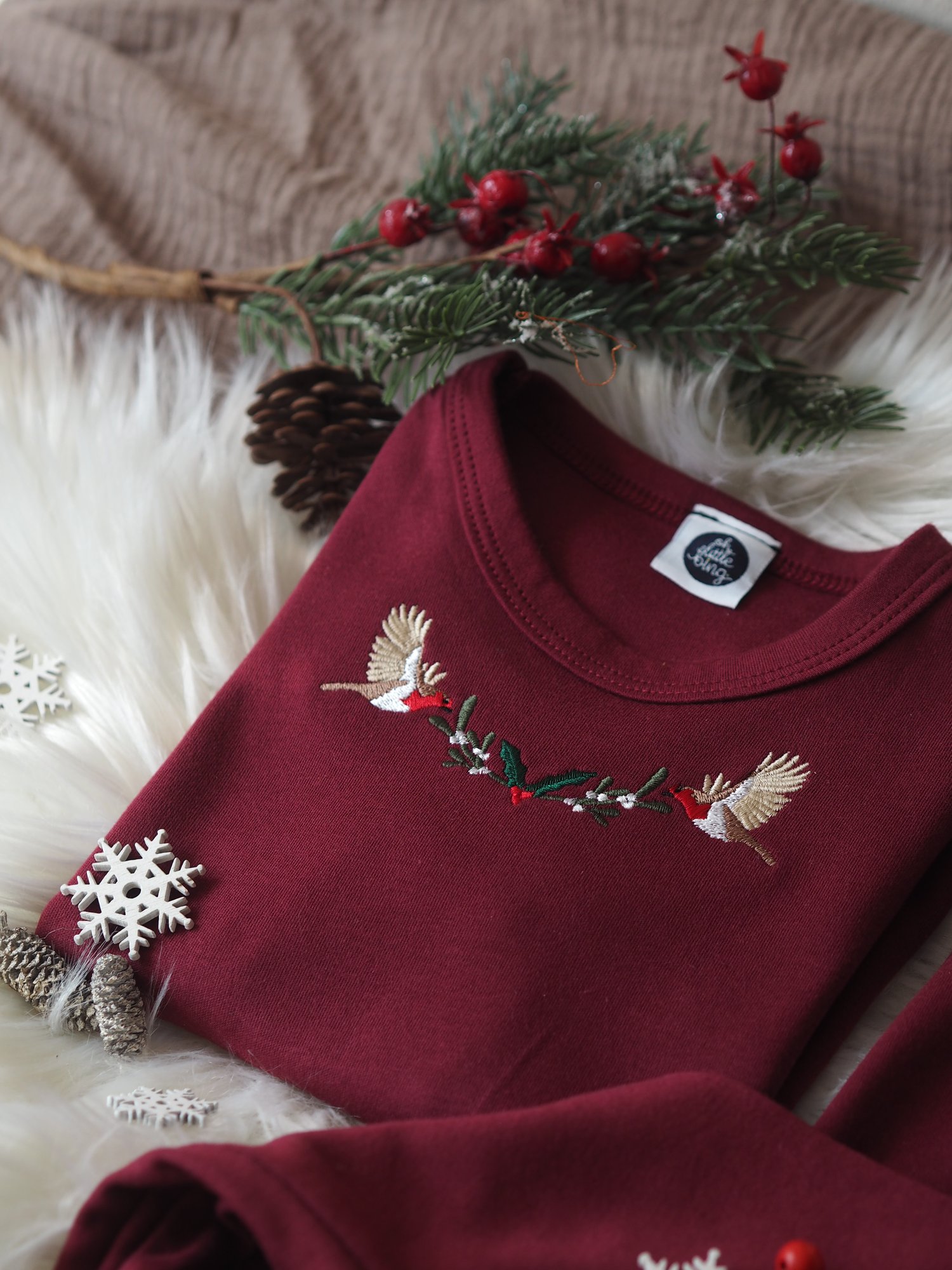 Image of Deck The Halls - Burgundy Lounge Set