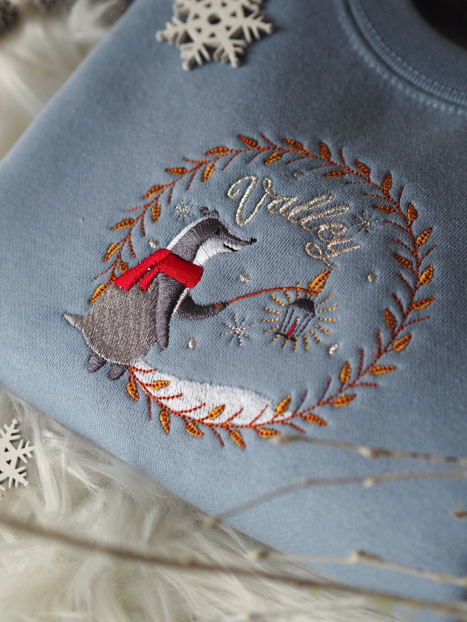 Image of A Winter Night - Dusty Blue Sweater