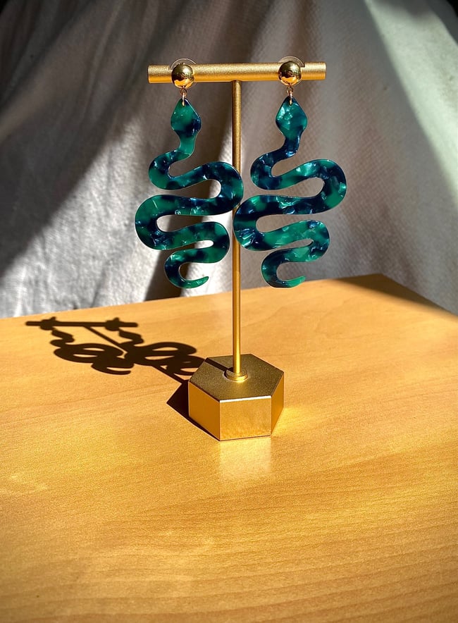 Eden Earrings in Green