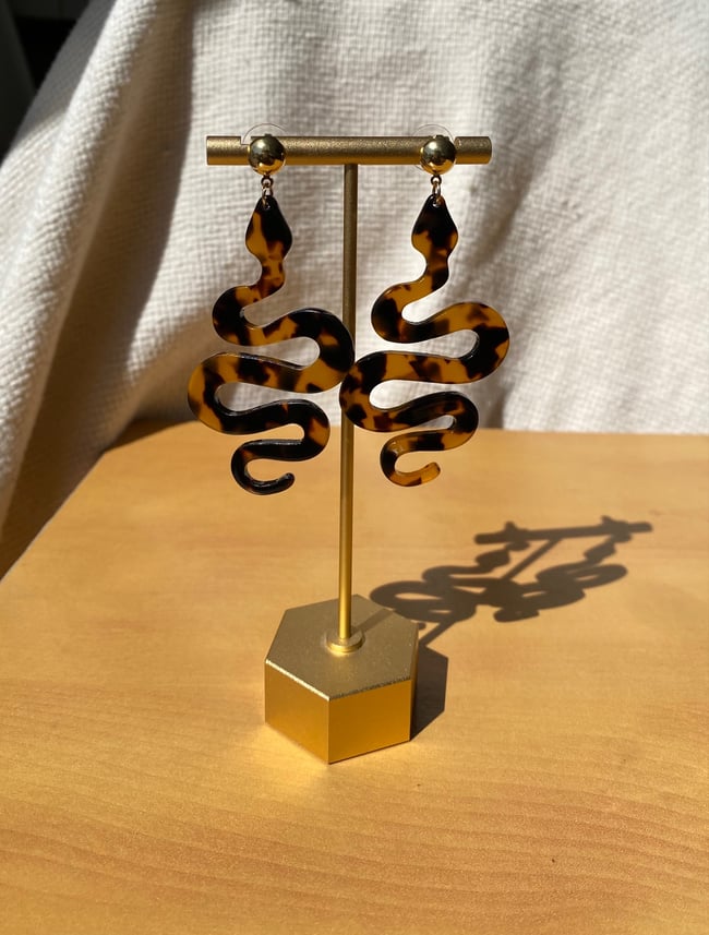 Eden Earrings in Brown