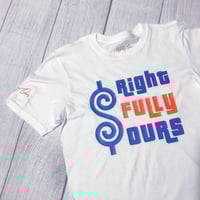 Retro Dollars T-Shirt White, Royal & Orange