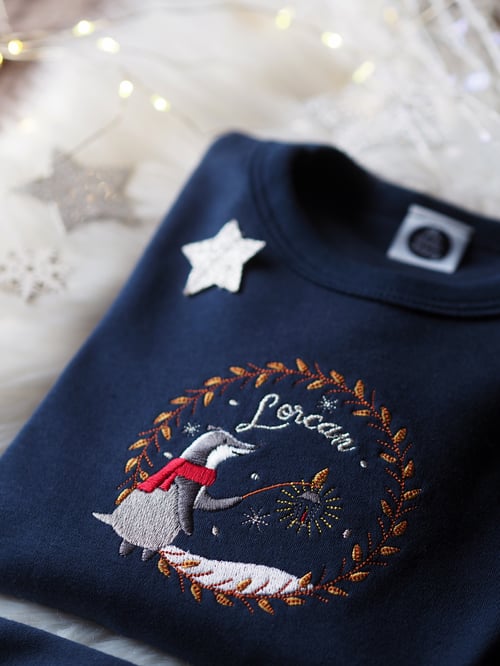 Image of A Winter Night - Navy lounge/pj set