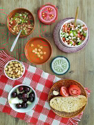 Image of La Pandilla Gazpacho, divertidas verduras de ganchillo