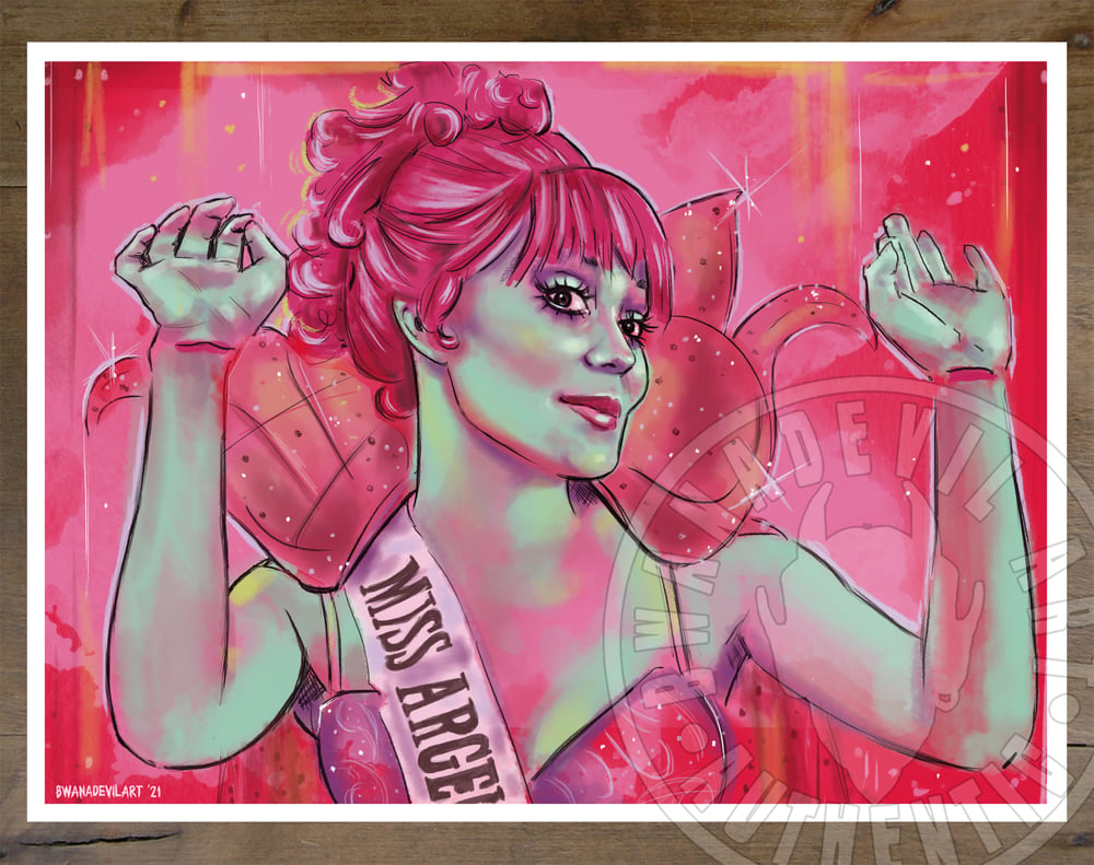 Image of Miss Argentina (Beetlejuice) Art Print (9x12 in.)