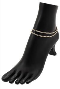 Gold chainz anklet