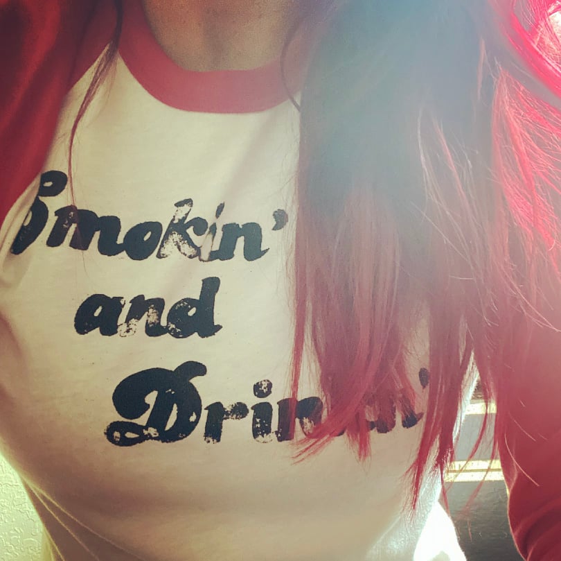 Image of Smokin' and Drinkn' 50/50 Raglan