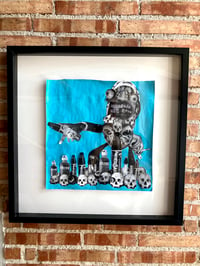 Image 1 of  Krink Ghoul Original Collage (with frame)