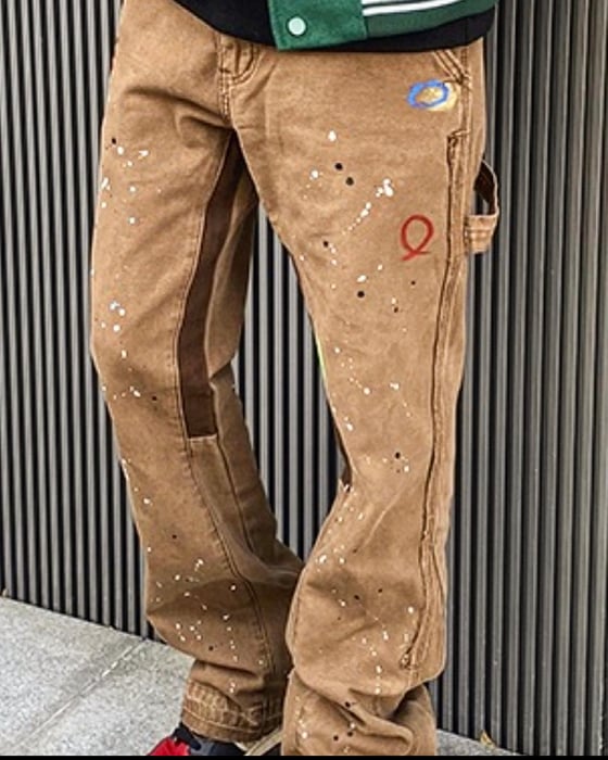 Image of HotBread wide leg  carpenter denim