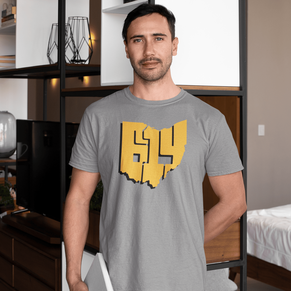 Black and Gold 614 Short Sleeve T-shirt