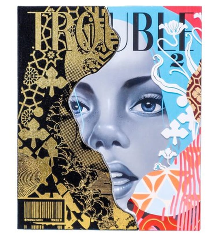 Image of TRISTAN EATON'S  HARD COVER BOOK TROUBLE #2 NEW 