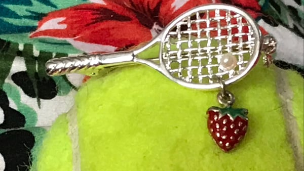 Image of Tennis racket brooch