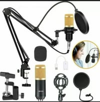 BM800 Condenser Microphone Mic Kit Live Studio Sound Recording Mount Boom Stand