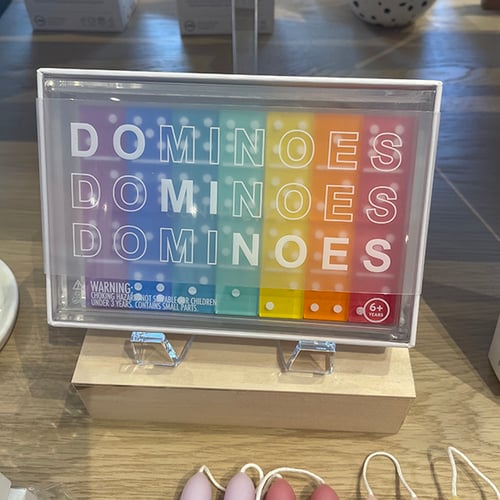 Image of LUCITE TRAVEL DOMINOES