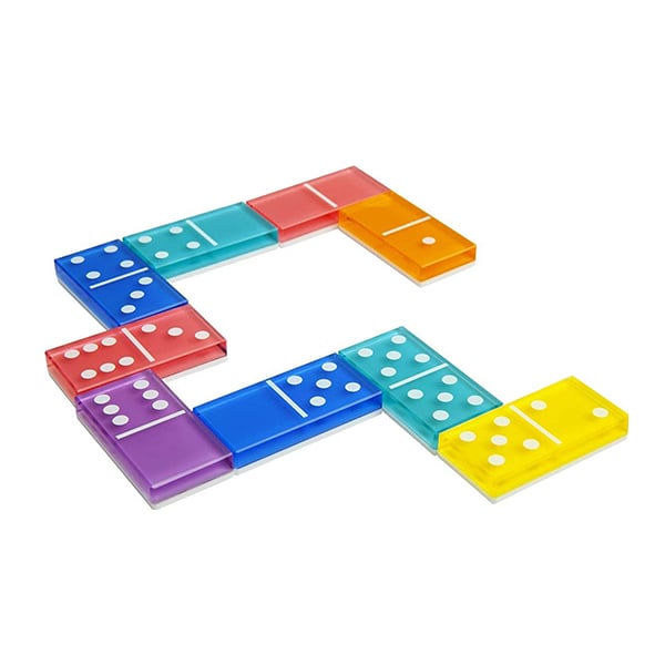 Image of LUCITE TRAVEL DOMINOES