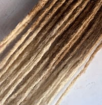 Image 1 of BLOND & LIGHT BLOND gradient synthetic dreadlock extensions