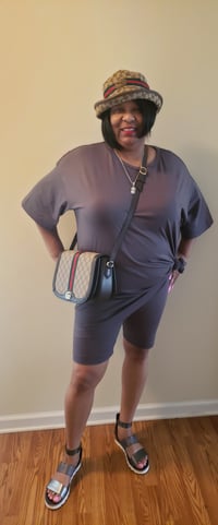Image 2 of Flirty in Gray 2pc short set 