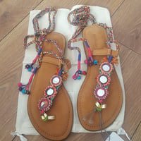 Image 1 of Beaded Bali Sandals