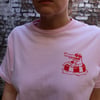 T-shirt Crocodile (rose & rouge)