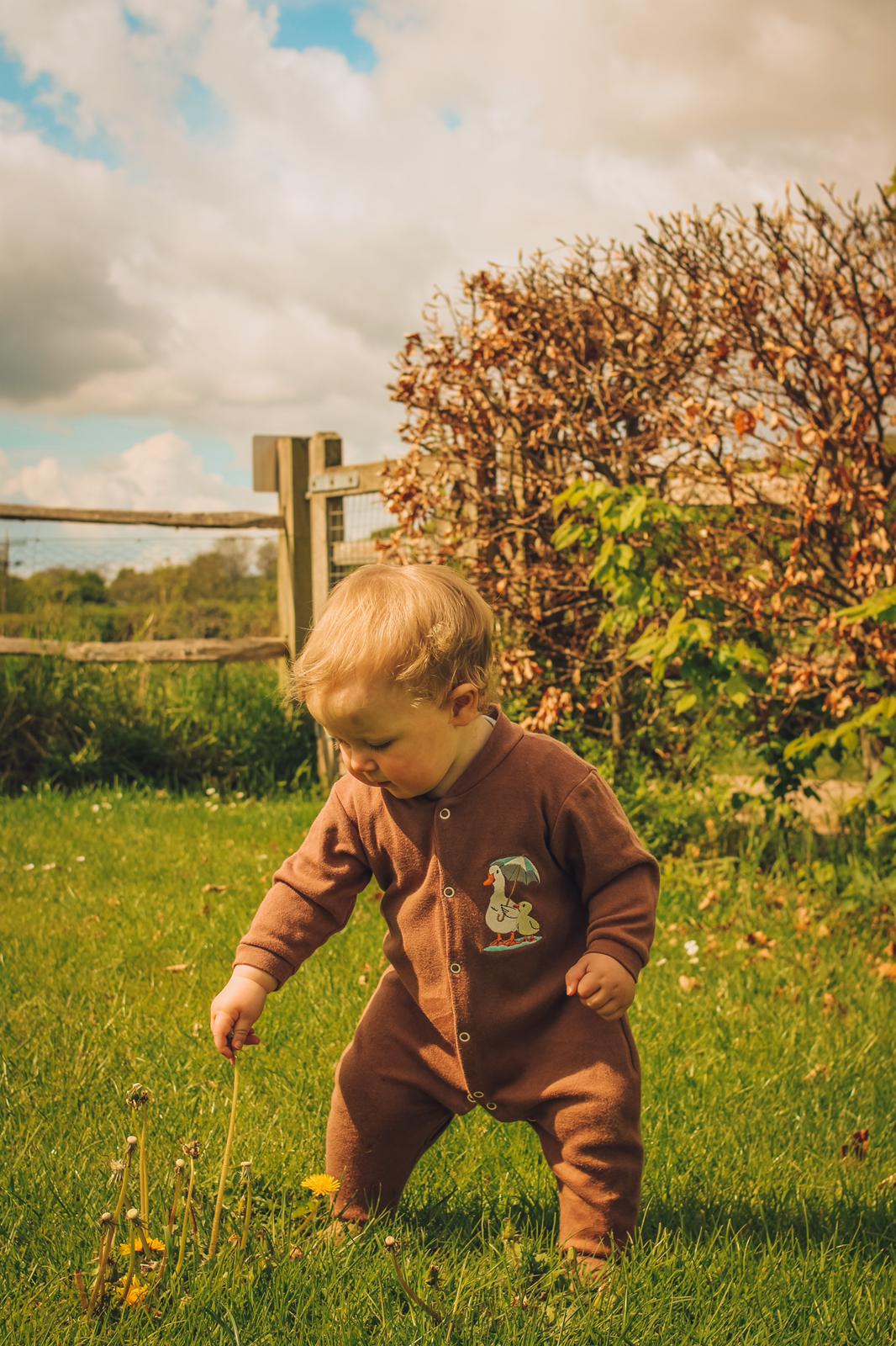 Image of Mummy & Me - Cinnamon Button Down Sleepsuit