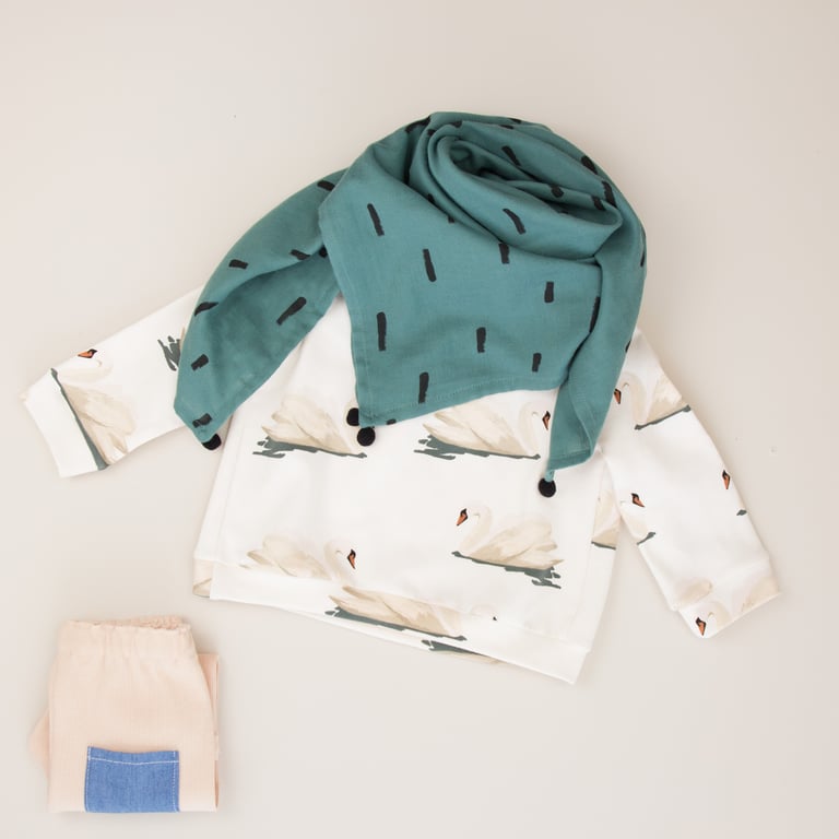 LANGE - FOULARD vert Image 3