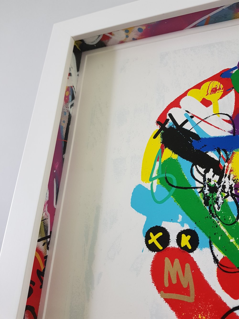 MARTIN WHATSON "PAINT LOVE"- FRAMED WITH CUSTOM SPACERS 24 COLOUR PRINT EDITION OF 150 - 55CM X 55CM