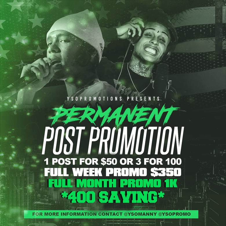 Image of Permanent Post Promo on @YsoConnected