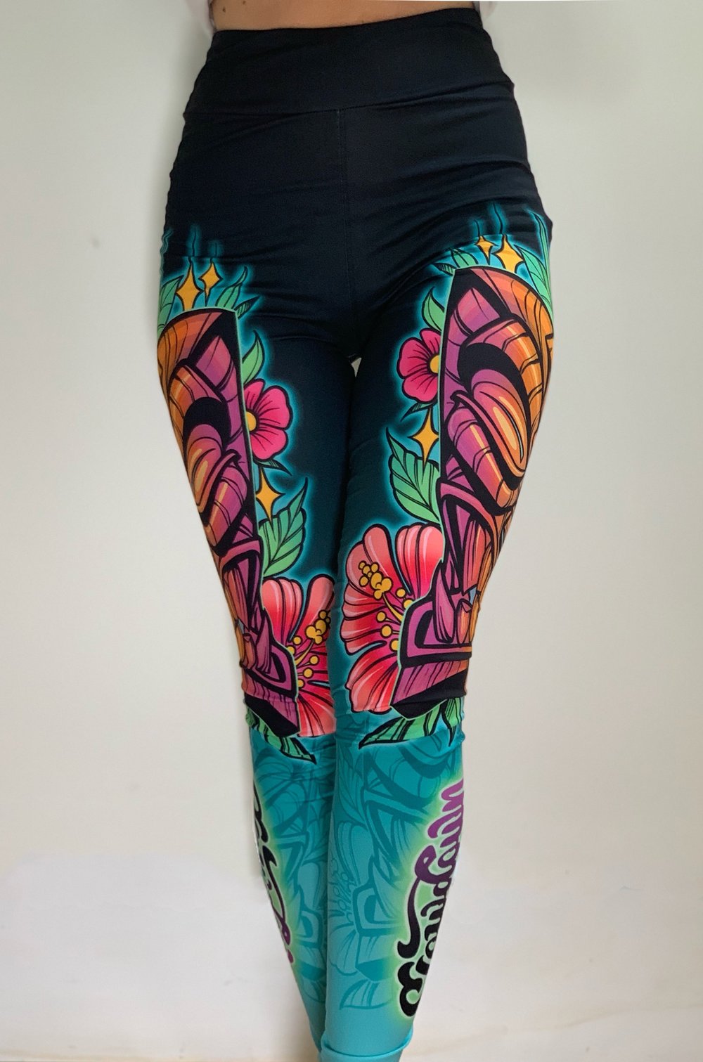 Colorful Tiki Leggings