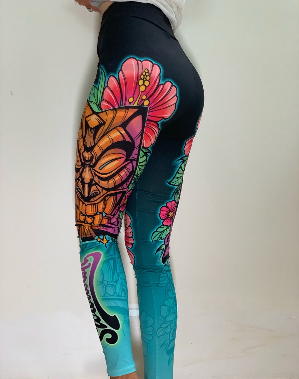 Colorful Tiki Leggings