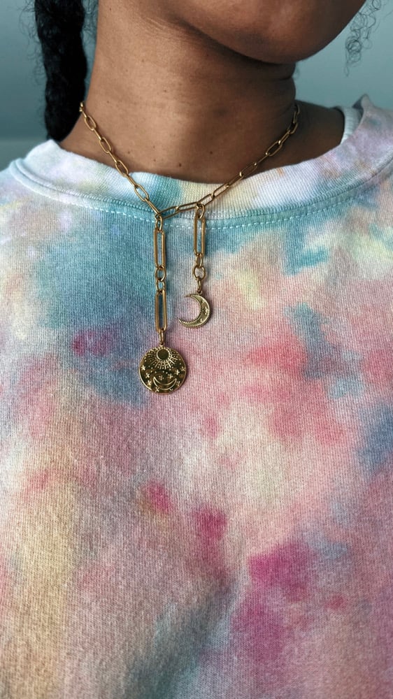 Image of ALIGN • Gold Double Lariat Necklace (bolo style)