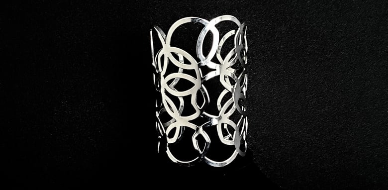 Image of Silver Swirl Cuff Bracelet 