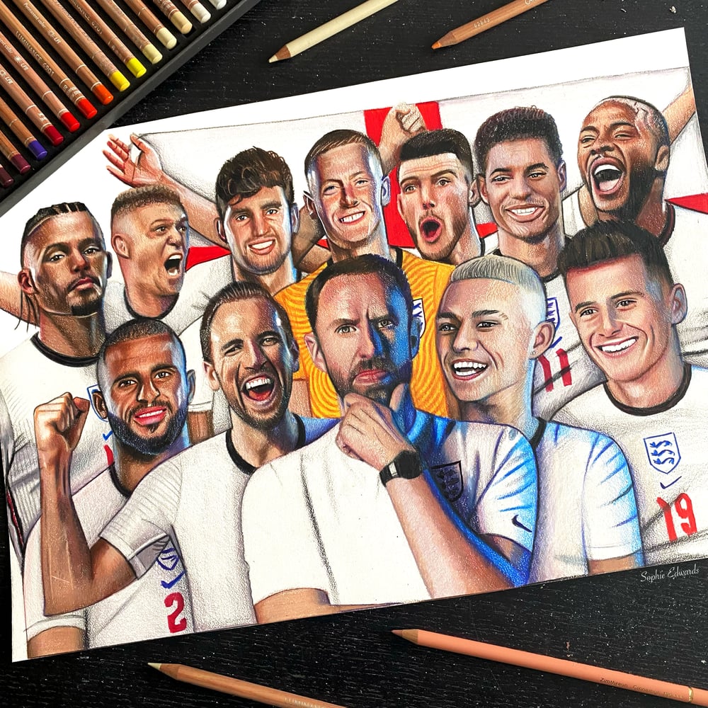 Image of England Team print 2020