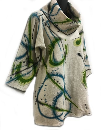 Image of Alison Tunic - Dance of the Universe Design - Collar is separate