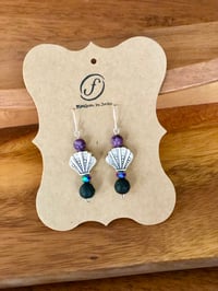 Image 1 of SEASHELL SERENITY EARRINGS Rhinestone 