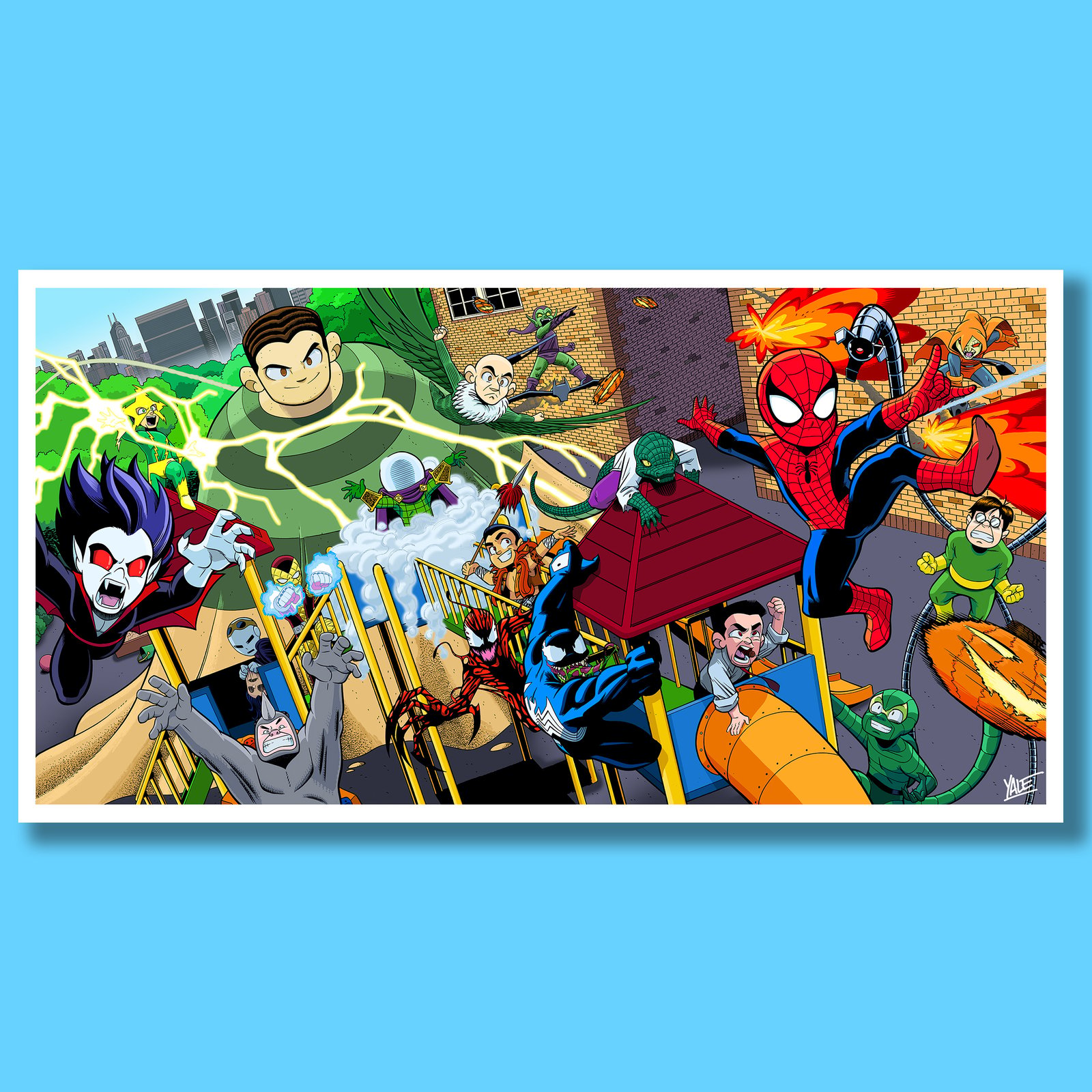 Spider-Man and The Sinister Six(teen) - Signed Print | The Art of