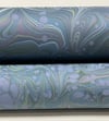 Marbled Paper Imperial Blue - 1/2 sheets