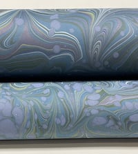 Image 1 of Marbled Paper Imperial Blue - 1/2 sheets