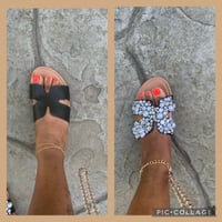 Image 1 of Blinged summer sandals  