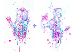 Image of "Limited Edition "Zombie Love" Holographic Print Pack